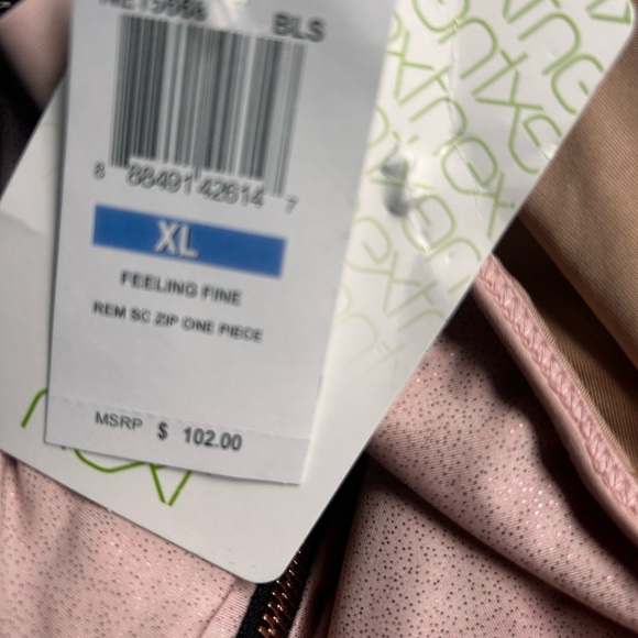 Next Blush One Piece Swimsuit with Front Zipper xl - Picture 8 of 14